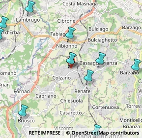 Mappa Piazza Italia, 20837 Veduggio con Colzano MB, Italia (3.06133)