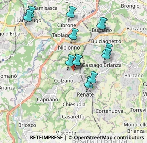 Mappa Piazza Italia, 20837 Veduggio con Colzano MB, Italia (1.71077)