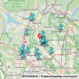 Mappa 21040 Venegono inferiore VA, Italia (6.93813)