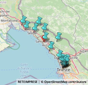 Mappa Località Santa Croce, 34151 Trieste TS, Italia (8.3975)