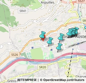 Mappa Via Chanoine Joseph Bréan, 11100 Aosta AO, Italia (1.04909)