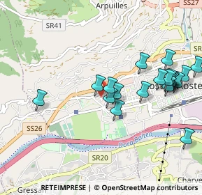 Mappa Via Chanoine Joseph Bréan, 11100 Aosta AO, Italia (1.03)