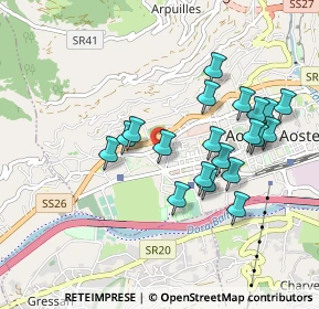 Mappa Via Chanoine Joseph Bréan, 11100 Aosta AO, Italia (0.872)