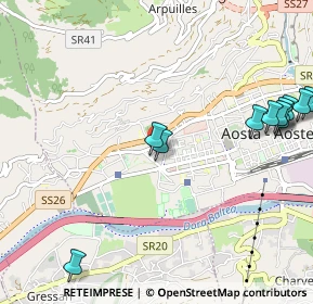 Mappa Via Chanoine Joseph Bréan, 11100 Aosta AO, Italia (1.30091)