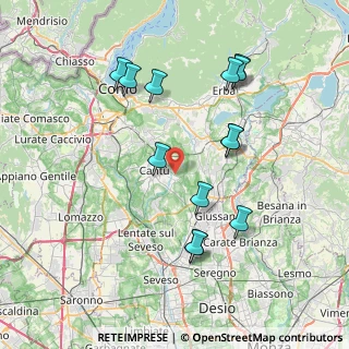 Mappa Via Monte Nero, 22063 Cantù CO, Italia (7.66385)