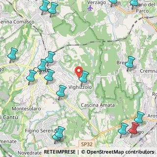 Mappa Via Monte Nero, 22063 Cantù CO, Italia (3.13941)