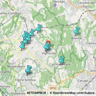 Mappa Via Monte Nero, 22063 Cantù CO, Italia (1.97615)