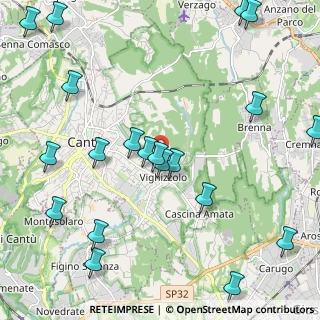 Mappa Via Monte Nero, 22063 Cantù CO, Italia (2.765)