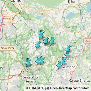 Mappa Via Monte Nero, 22063 Cantù CO, Italia (3.39154)
