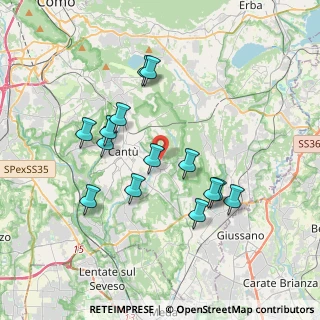 Mappa Via Monte Nero, 22063 Cantù CO, Italia (3.43786)