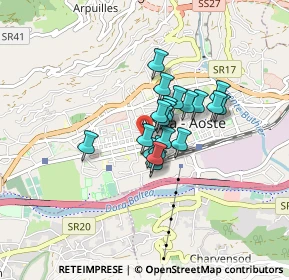 Mappa Via Xavier De, 11100 Aosta AO, Italia (0.5215)
