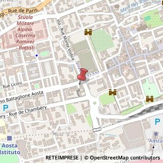 Mappa Corso-Avenue btg. Aosta, 3, 11100 Aosta, Aosta (Valle d'Aosta)
