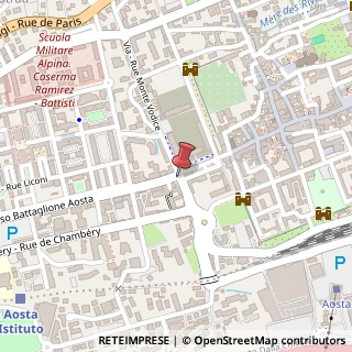 Mappa Rue Xavier de Maistre, 14, 11100 Aosta, Aosta (Valle d'Aosta)