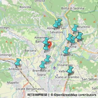 Mappa Via Don Minzoni, 24030 Almenno San Bartolomeo BG, Italia (1.99067)