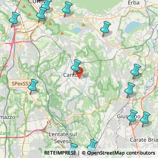 Mappa Via Ginevrina da Fossano, 22063 Cantù CO, Italia (7.688)