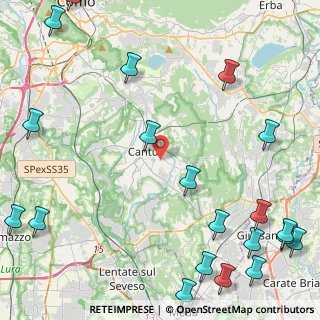 Mappa Via Ginevrina da Fossano, 22063 Cantù CO, Italia (6.76)