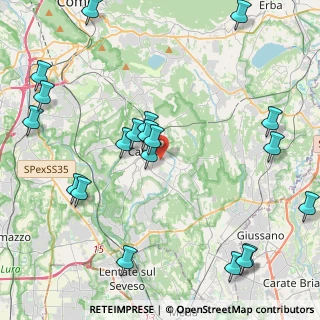 Mappa Via Ginevrina da Fossano, 22063 Cantù CO, Italia (5.2475)