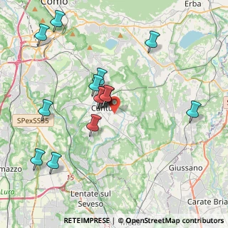 Mappa Via Ginevrina da Fossano, 22063 Cantù CO, Italia (3.85133)