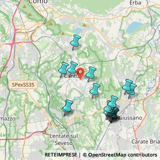 Mappa Via Ginevrina da Fossano, 22063 Cantù CO, Italia (4.323)