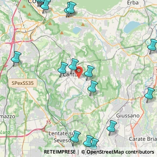 Mappa Via Ginevrina da Fossano, 22063 Cantù CO, Italia (6.765)