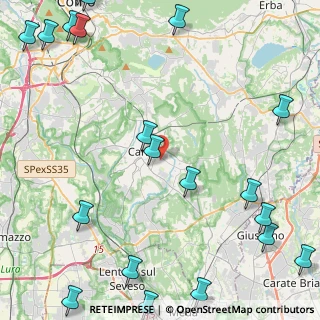 Mappa Via Ginevrina da Fossano, 22063 Cantù CO, Italia (6.8705)