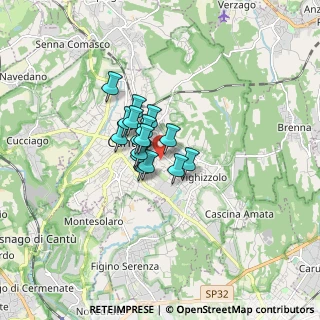 Mappa Via Ginevrina da Fossano, 22063 Cantù CO, Italia (0.87813)