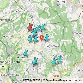 Mappa Via Ginevrina da Fossano, 22063 Cantù CO, Italia (1.66714)