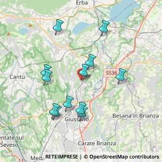 Mappa Via alla Selva, 22044 Inverigo CO, Italia (3.82667)