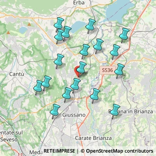 Mappa Via alla Selva, 22044 Inverigo CO, Italia (3.88389)