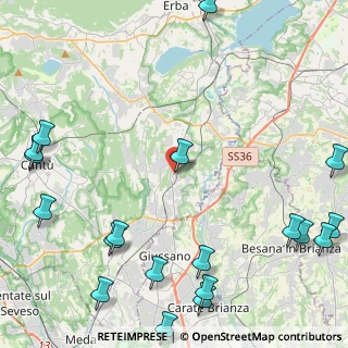Mappa Via Enrico Fermi, 22044 Inverigo CO, Italia (6.6815)