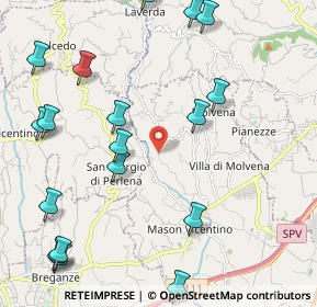 Mappa Via Costavernese, 36060 Molvena VI, Italia (2.80579)