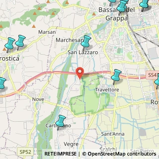 Mappa Via delle Viole, 36061 Bassano del Grappa VI, Italia (3.74583)