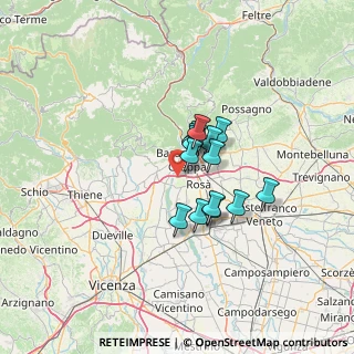 Mappa Via delle Viole, 36061 Bassano del Grappa VI, Italia (8.46357)