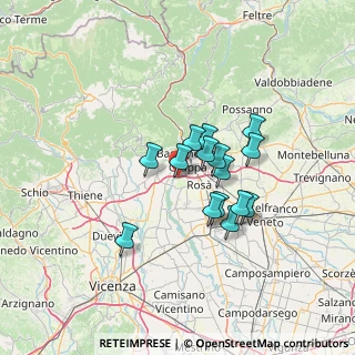 Mappa Via delle Viole, 36061 Bassano del Grappa VI, Italia (10.07067)