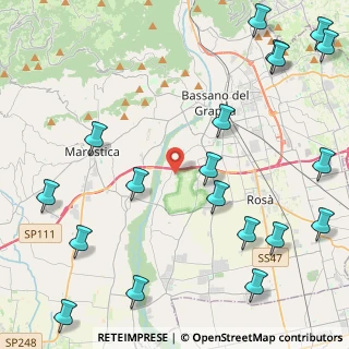 Mappa Via delle Viole, 36061 Bassano del Grappa VI, Italia (6.263)