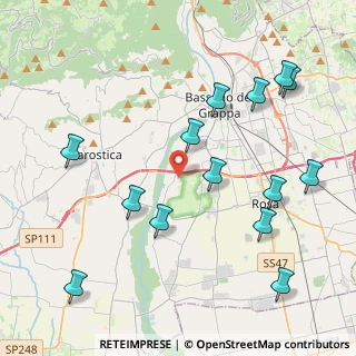 Mappa Via delle Viole, 36061 Bassano del Grappa VI, Italia (4.74643)