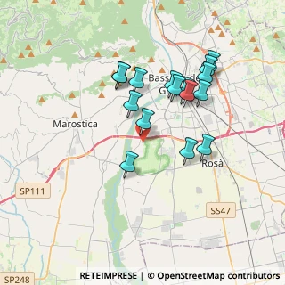 Mappa Via delle Viole, 36061 Bassano del Grappa VI, Italia (3.26938)
