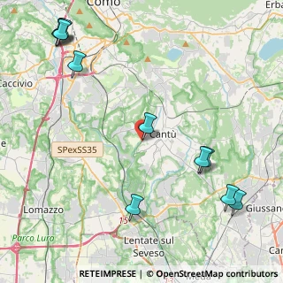 Mappa Centro commerciale Bennet Cantù, 22063 Cantù CO, Italia (5.72364)