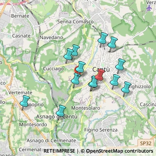 Mappa CORSO EUROPA 23 CC CANTU' 2000 - LOC, 22063 Cantù CO, Italia (1.655)