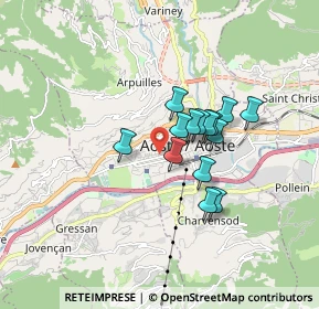 Mappa Corso Battaglione Aosta, 11100 Aosta AO, Italia (1.19571)