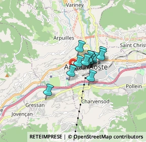 Mappa Corso Battaglione Aosta, 11100 Aosta AO, Italia (0.91)