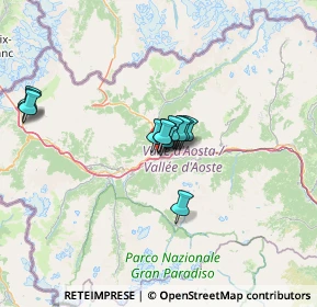 Mappa Corso Battaglione Aosta, 11100 Aosta AO, Italia (9.14)