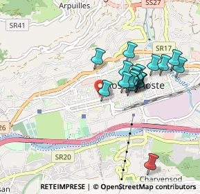 Mappa Corso Battaglione Aosta, 11100 Aosta AO, Italia (0.7775)