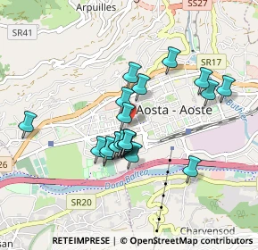 Mappa Corso Battaglione Aosta, 11100 Aosta AO, Italia (0.738)