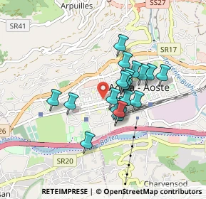 Mappa Corso Battaglione Aosta, 11100 Aosta AO, Italia (0.6105)