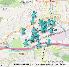 Mappa Corso Battaglione Aosta, 11100 Aosta AO, Italia (0.626)