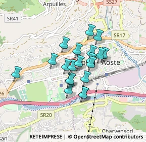 Mappa Corso Battaglione Aosta, 11100 Aosta AO, Italia (0.603)