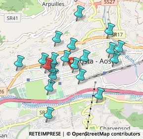 Mappa Corso Battaglione Aosta, 11100 Aosta AO, Italia (0.84)