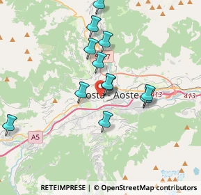 Mappa Corso Battaglione Aosta, 11100 Aosta AO, Italia (3.2575)