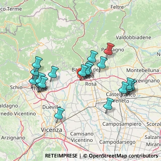 Mappa 36015 Bassano del Grappa VI, Italia (15.0625)